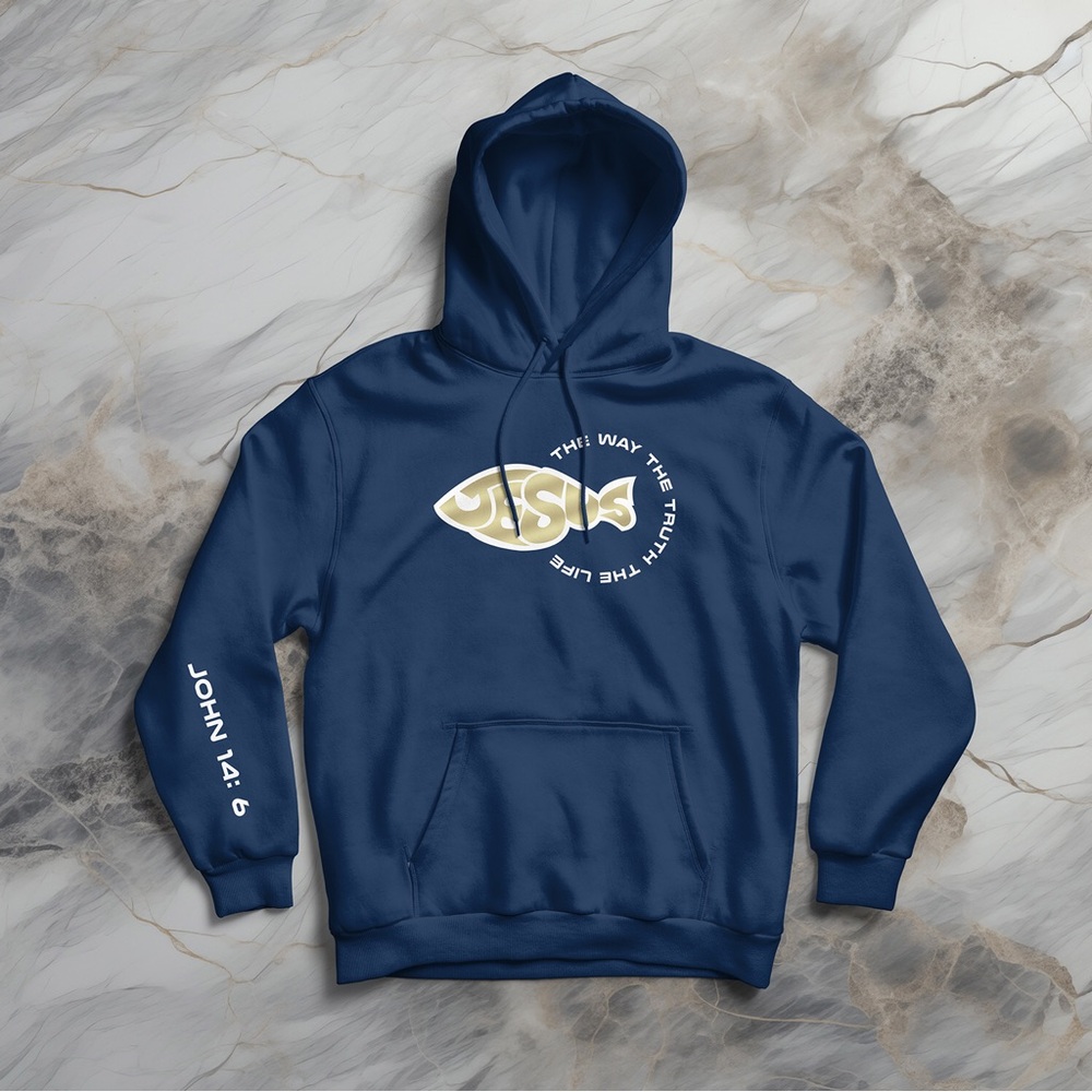 Men’s Hoodie Jesus Christ Christian Bible Verse Sweatshirt